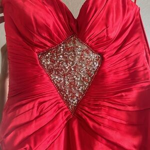 Beautiful Red dress in satin